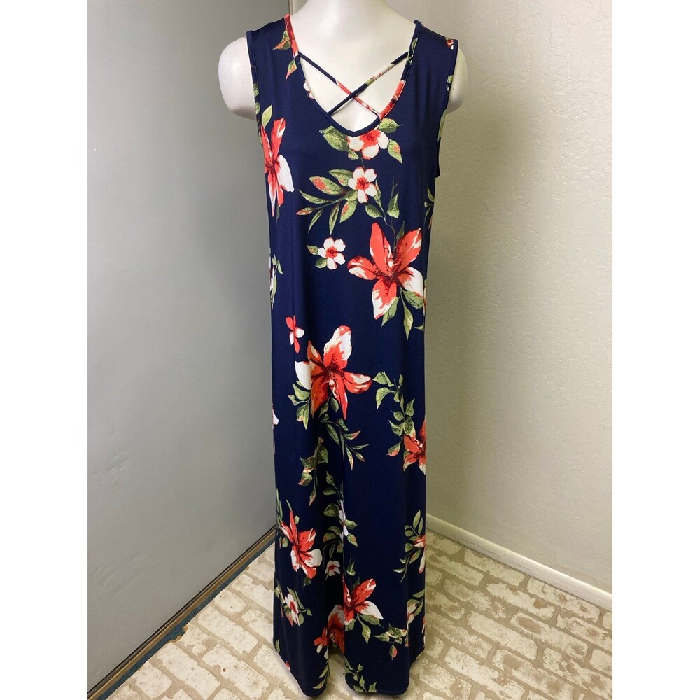 Lime N Chili floral Maxi Dress size Large